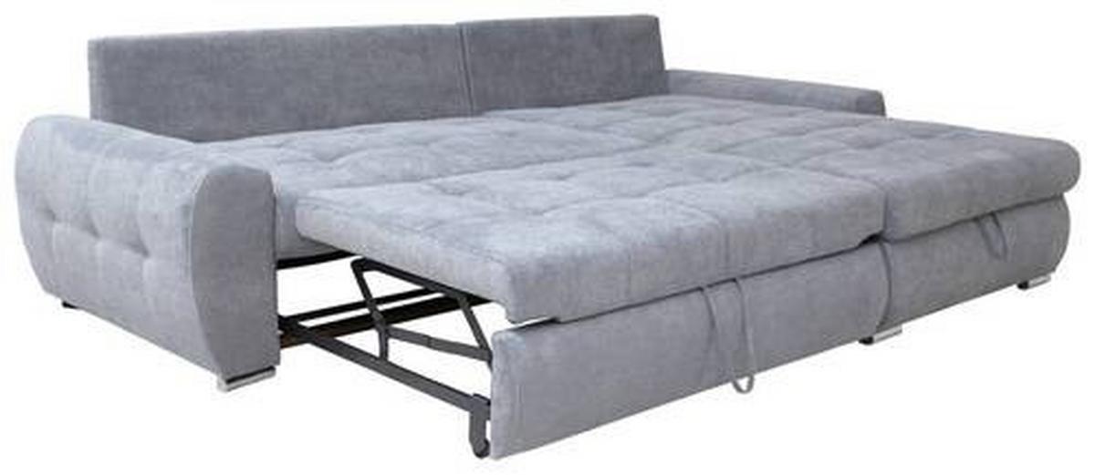 Coltar extensibil SOLAR - gri deschis/alb, Design, textil (277/175cm) - Modern Living