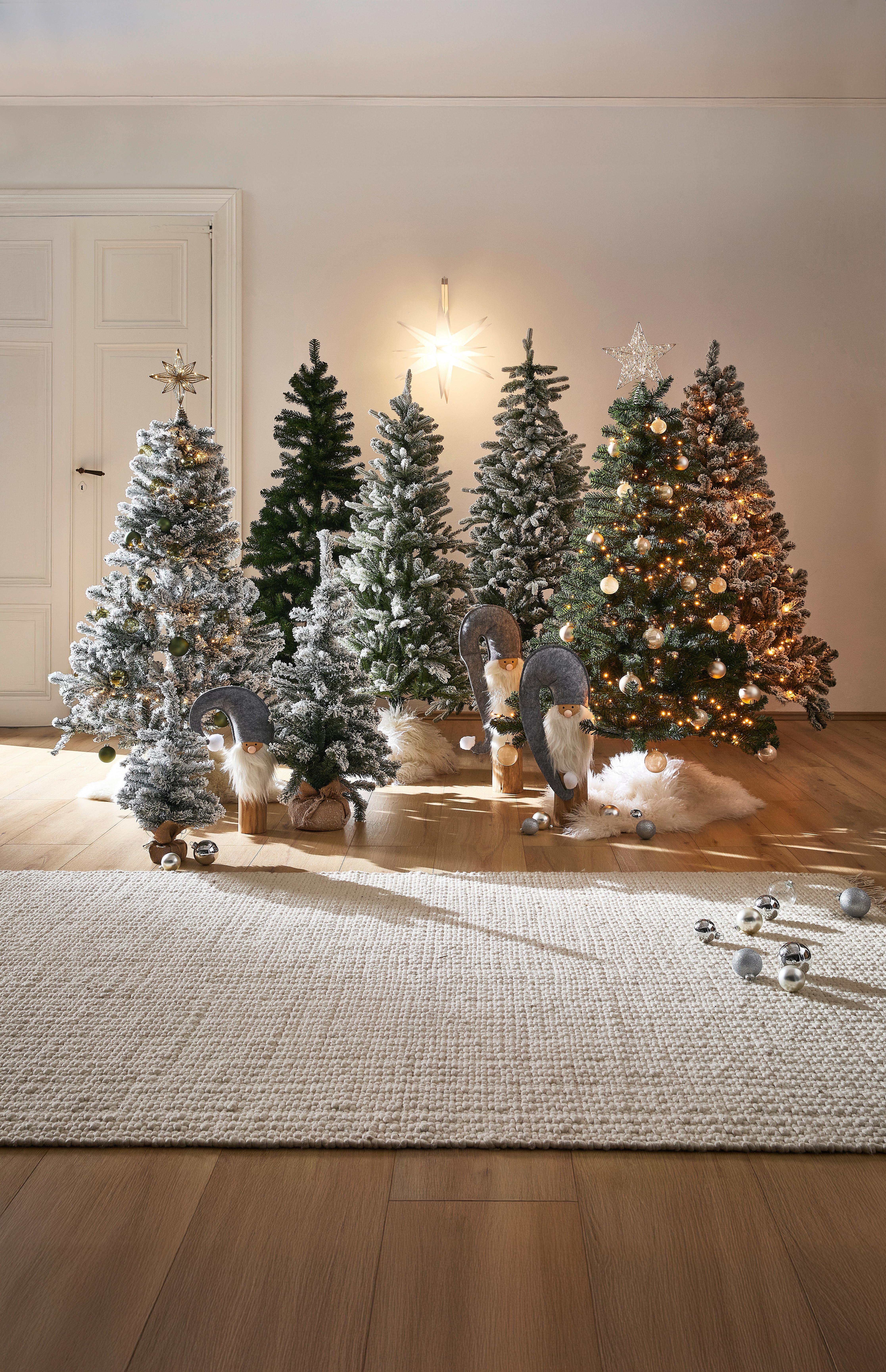 CHOINKA 9683178 - 683178 - brązowy, Basics, tworzywo sztuczne/metal (46/90cm) - X-Mas