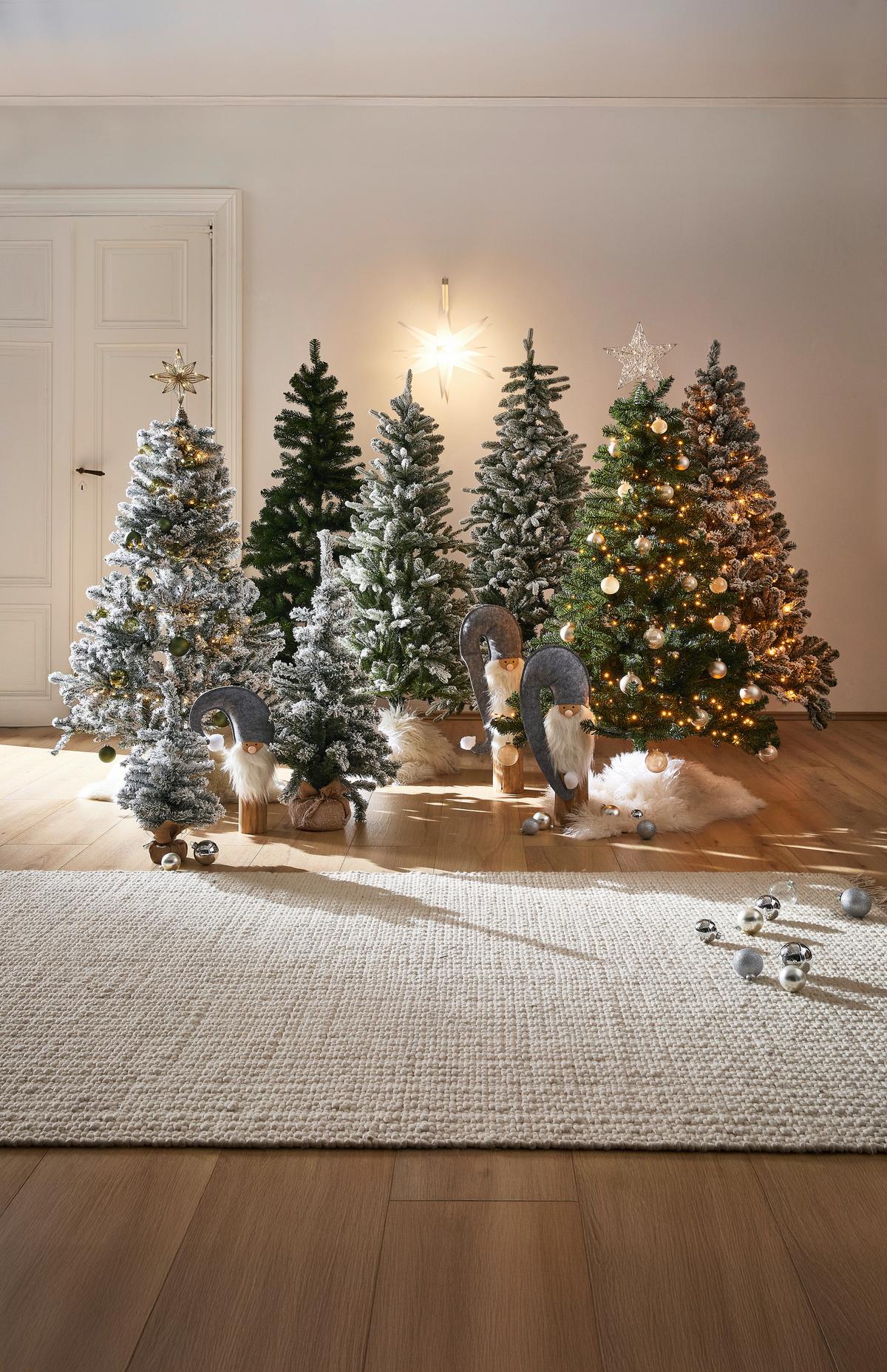 CHOINKA 9683178 - 683178 - brązowy, Basics, tworzywo sztuczne/metal (46/90cm) - X-Mas