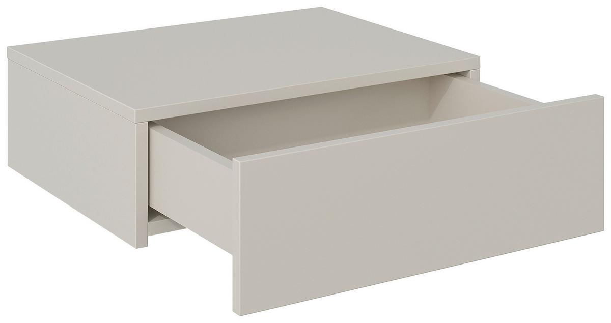 SZAFKA NOCNA NEWNIQ - beżowy/kaszmir, Design, materiał drewnopochodny (50/16/40cm) - Hom`in