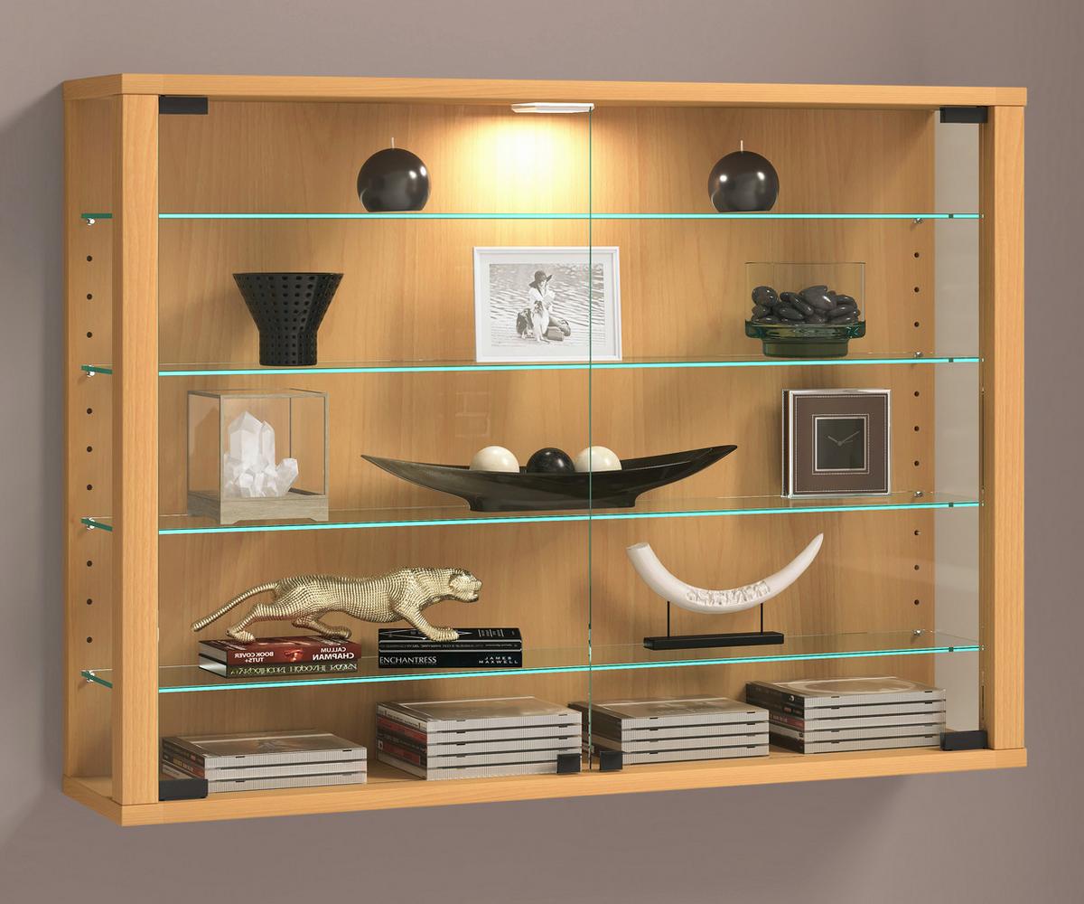 HÄNGEVITRINE VITROSA L - Buchefarben, Design, Glas/Holzwerkstoff (83/60/18cm) - MID.YOU