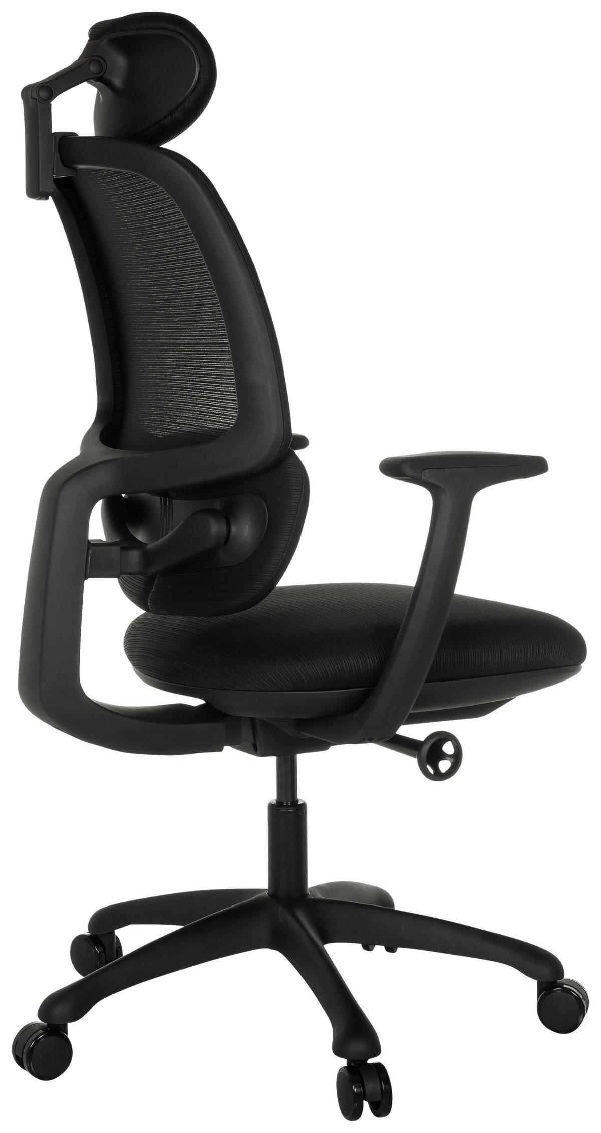 Pisarniški Stol Ri-cover, Črna - črna, Moderno, umetna masa/tekstil (66cm) - MID.YOU