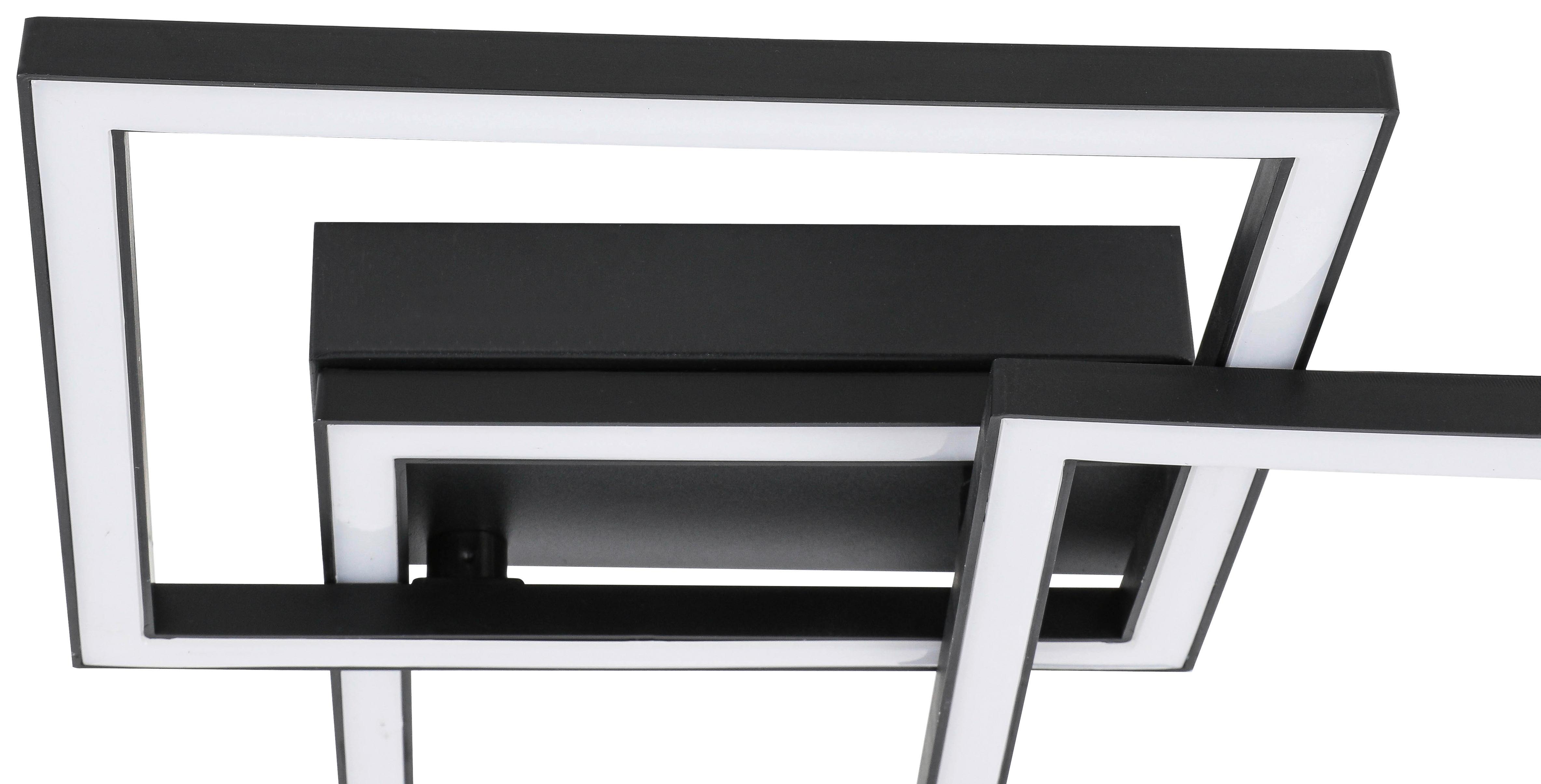 LED-TAKLAMPA TIMRE - svart, Modern, metall/plast (45,3/43,5/7,3cm) - Mömax