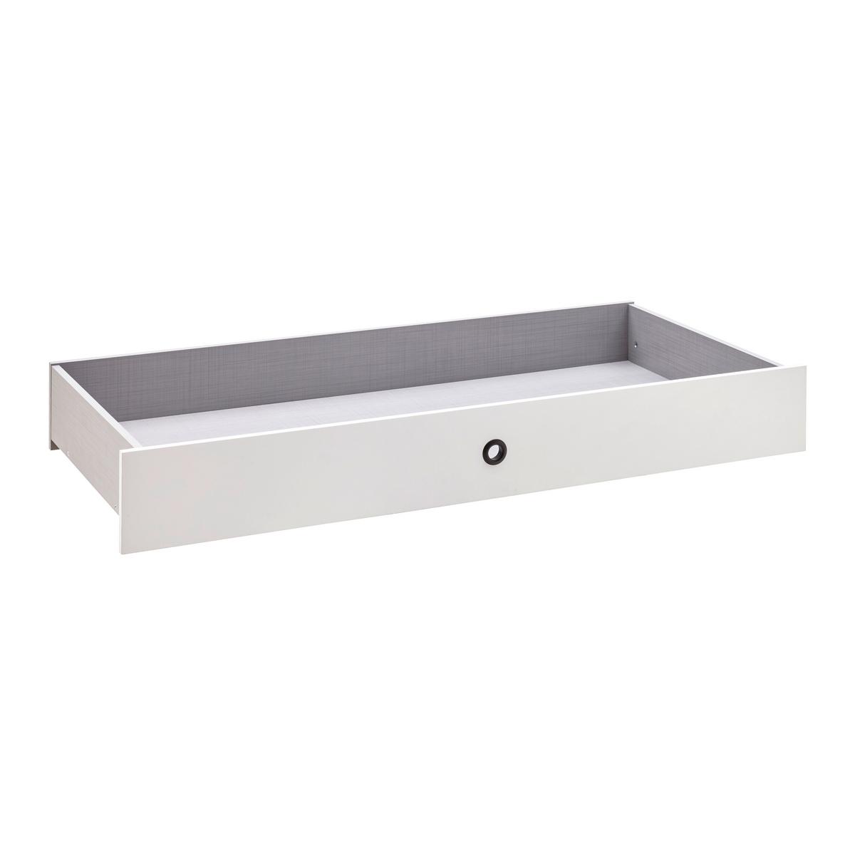 Posteljni Predal Leo -Exklusiv- - bela, Konvencionalno, kovina/leseni material (141/20/61cm) - Premium Living