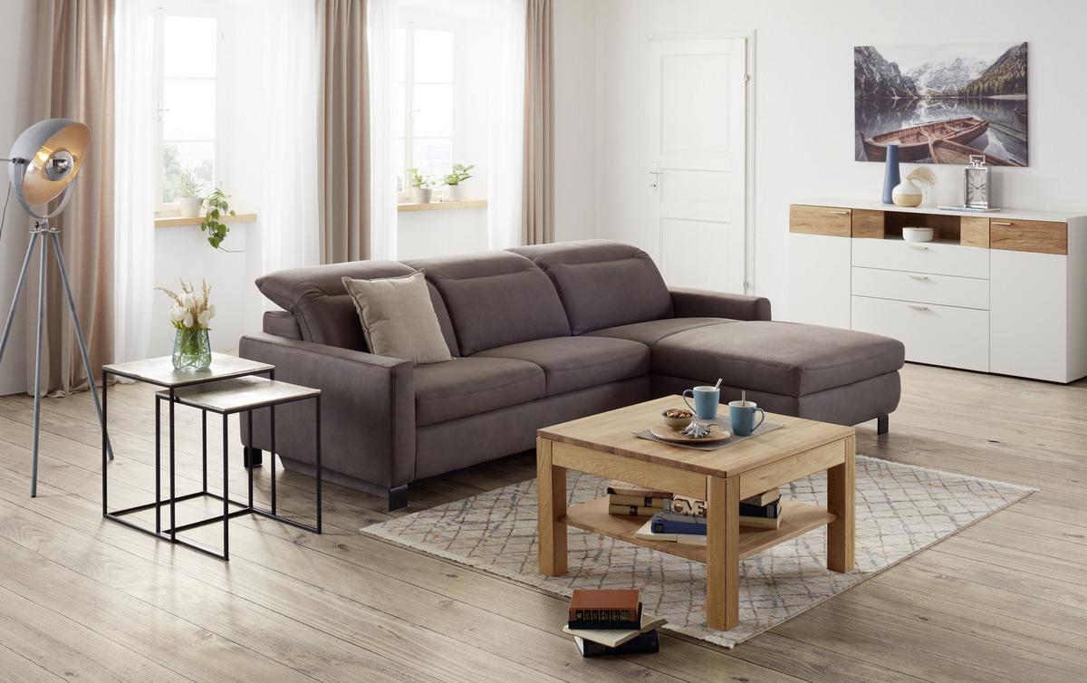 Klubska Mizica V Barvi Hrasta Costa Rica - barve hrasta, Konvencionalno, les (75/75/47cm) - Modern Living