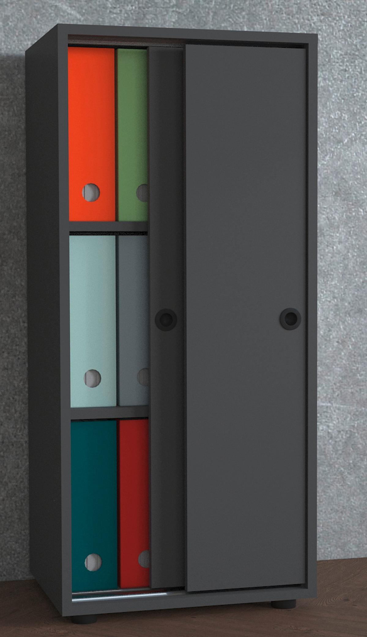 Arhivska Omara Ulas, Antracit - antracit, Design, leseni material (49/109/38cm) - MID.YOU