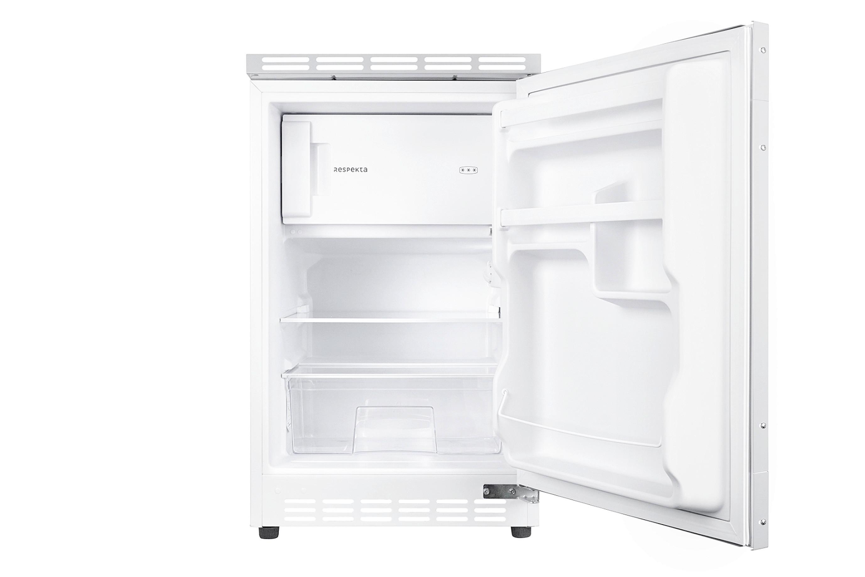 Miniküche mit Kühlschrank und Mikrowelle B: 150 cm Grau/Weiß - Alufarben/Weiß, KONVENTIONELL, Holzwerkstoff/Kunststoff (150cm) - Respekta