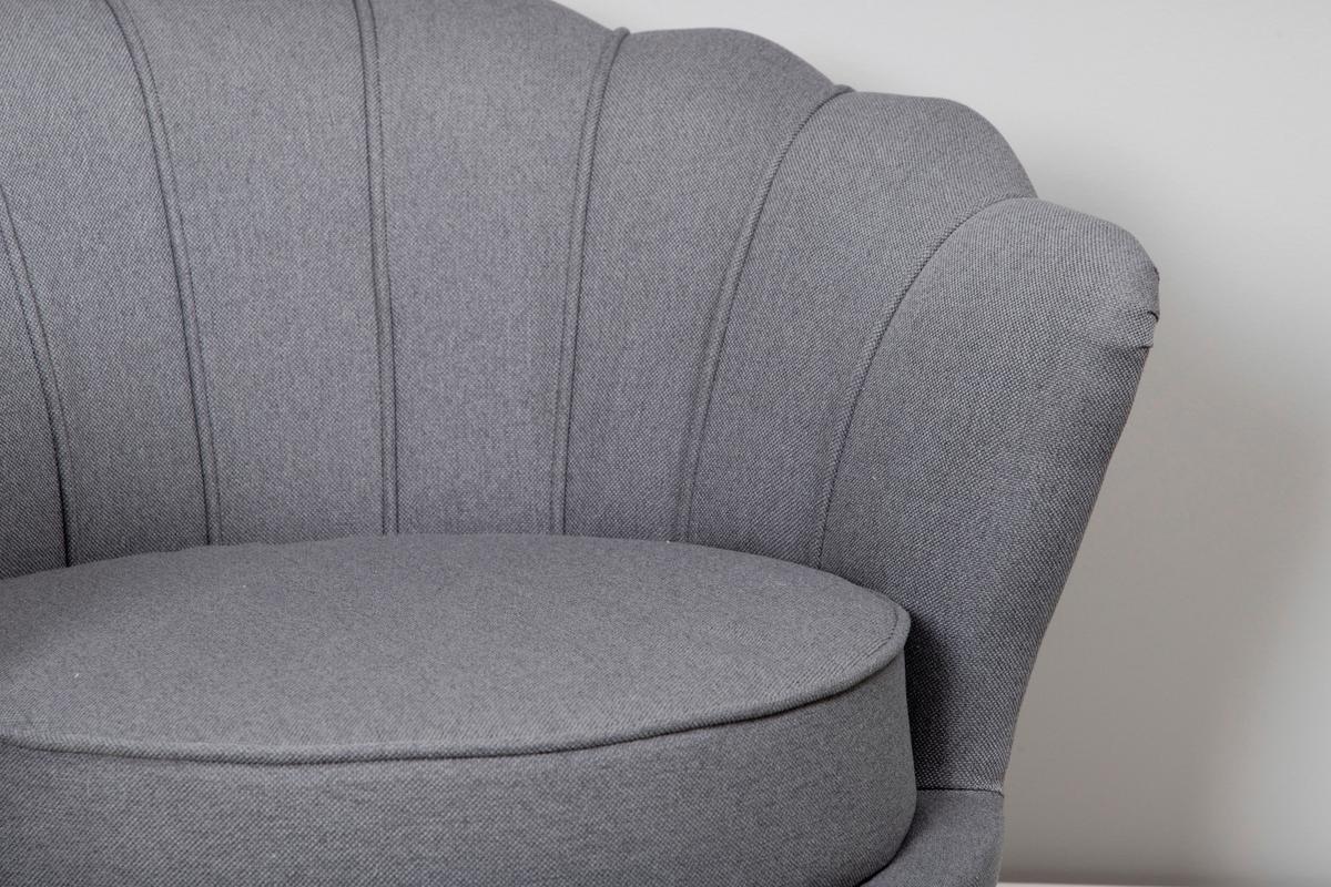Sessel Calais ca. 83x76 cm Grau - Schwarz/Grau, Design, Textil/Metall (83/76/77cm) - Livetastic