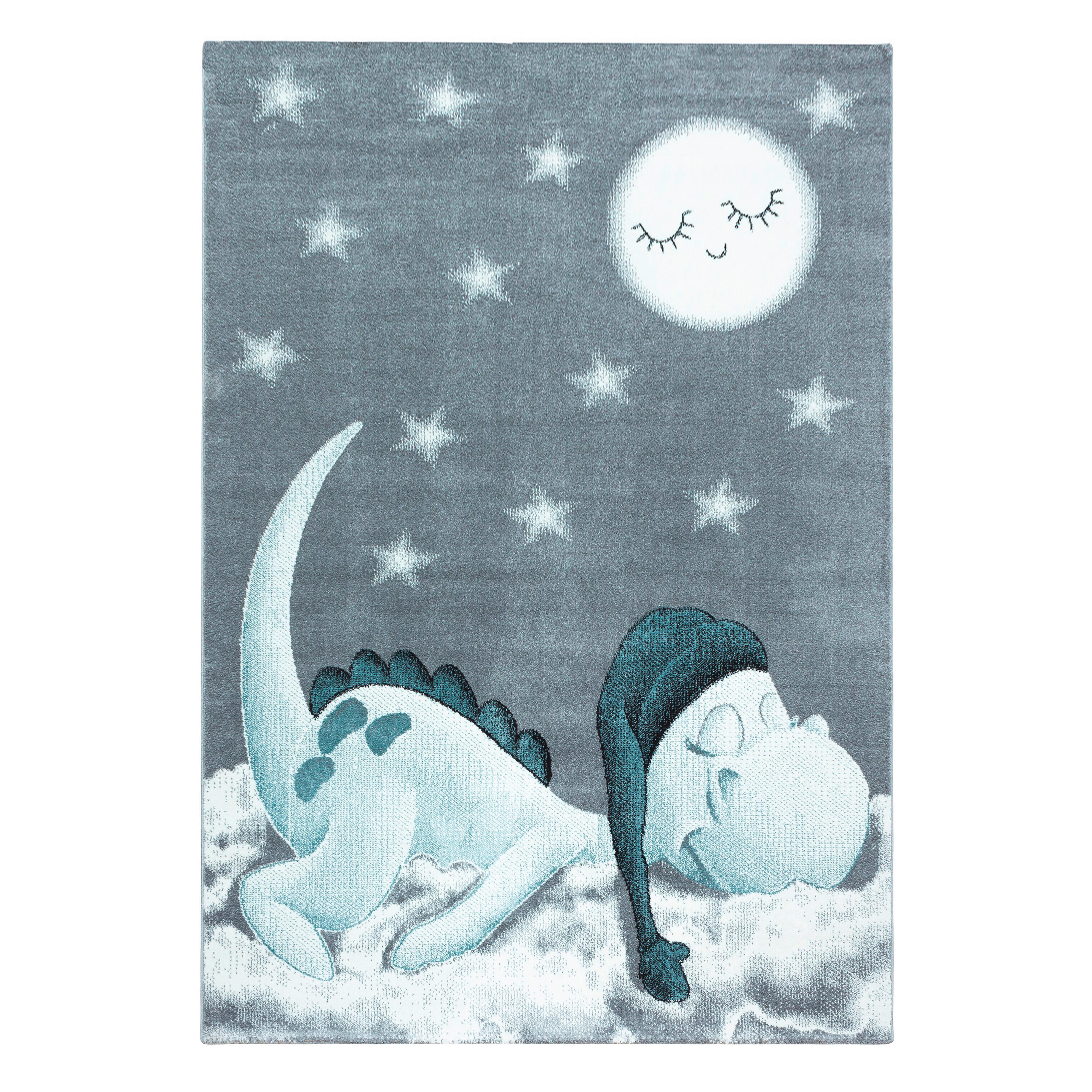 Kinderteppich Bambi Blau ca. 140x200cm - Blau, Trend, Textil (140/200cm) - Ben'n'jen