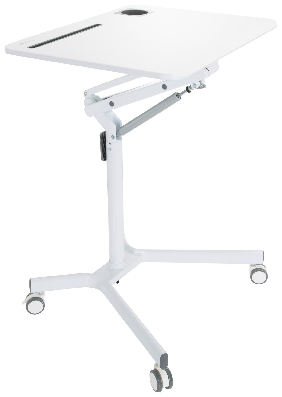Dvižna Miza Stand Vm.su I, Bela - bela, Basics, kovina/umetna masa (77/73-105/57cm) - MID.YOU