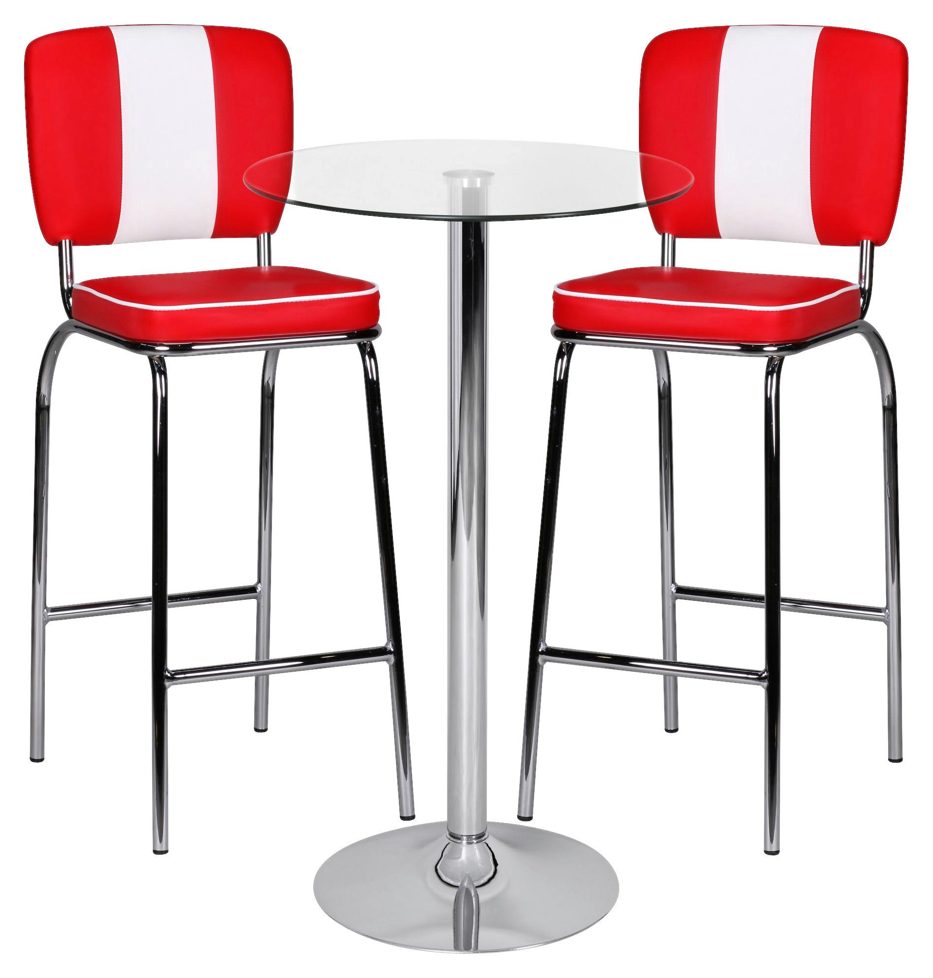 Stoječa Miza Zamora Ii - prosojno, Moderno, steklo (60/60/105cm) - MID.YOU
