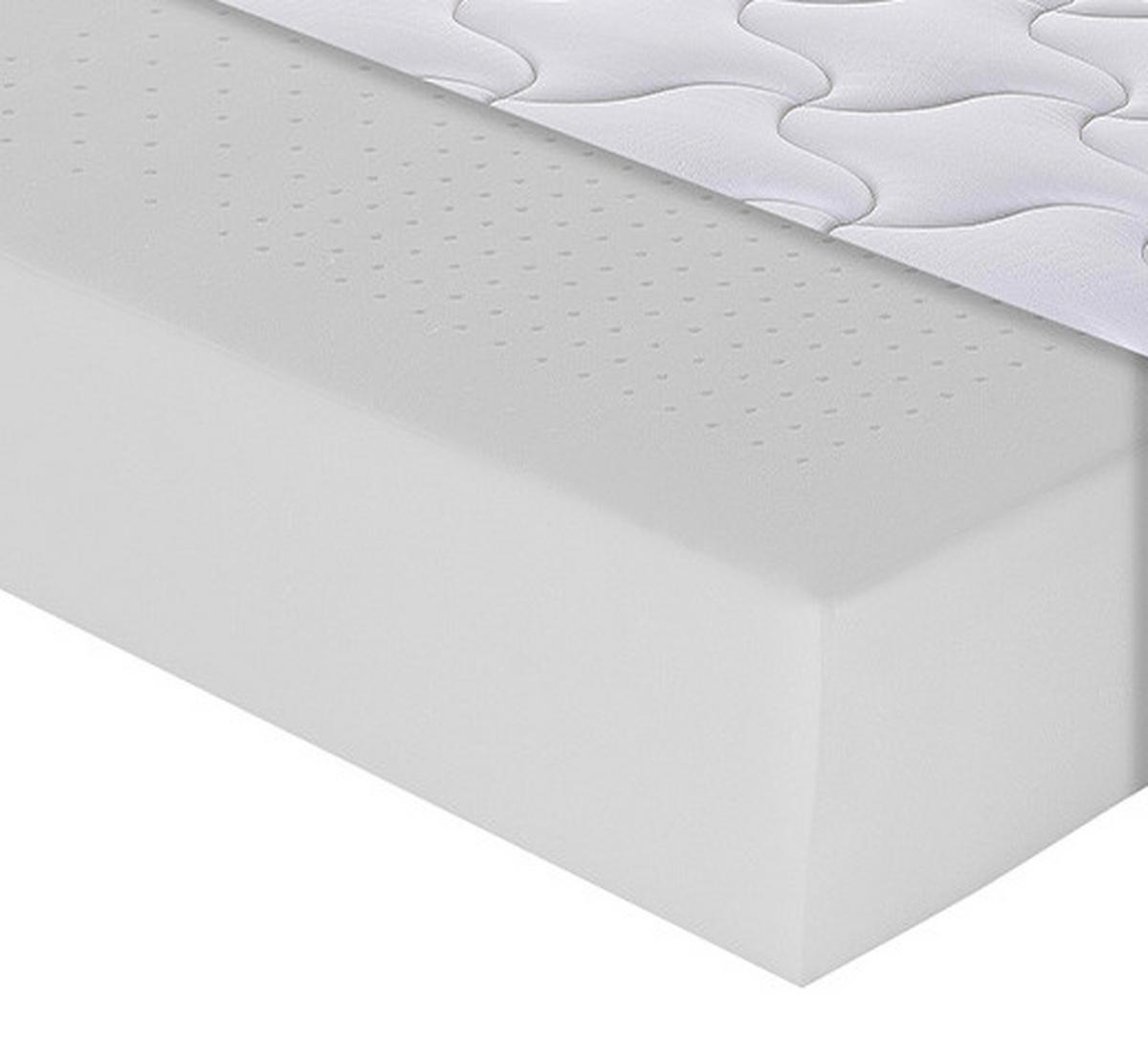 Viscomatratze Boxlike 30 Air H2/3 ca. 90x200cm - Hellgrau/Weiß, Basics, Textil (90/200cm) - MID.YOU