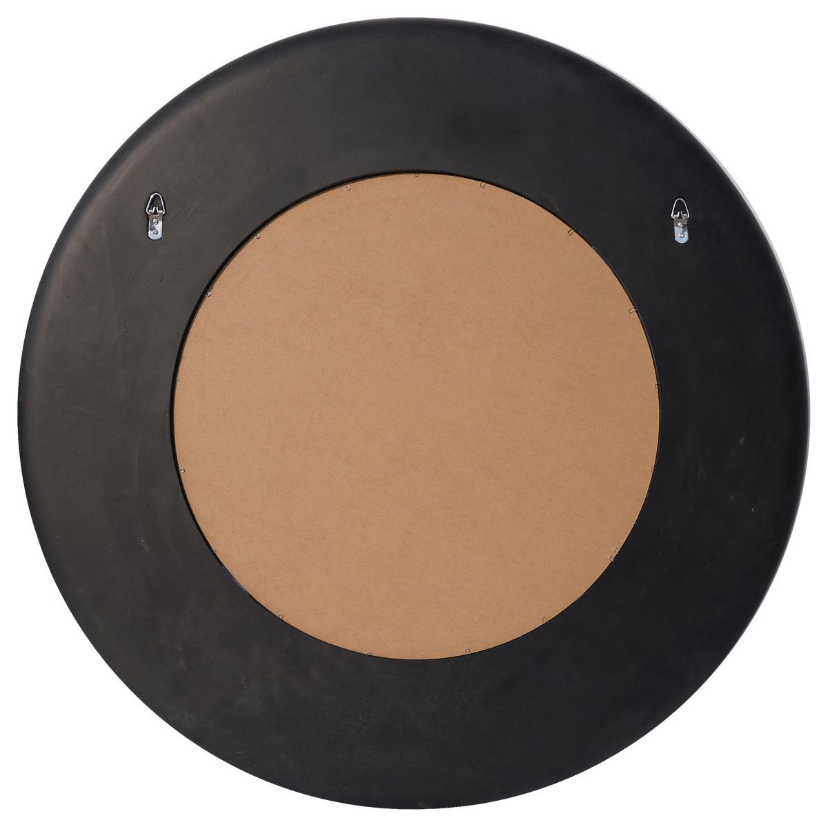 Zidno Ogledalo Gloria - crna, Moderno, staklo/drvni materijal (100/100/4cm) - Modern Living