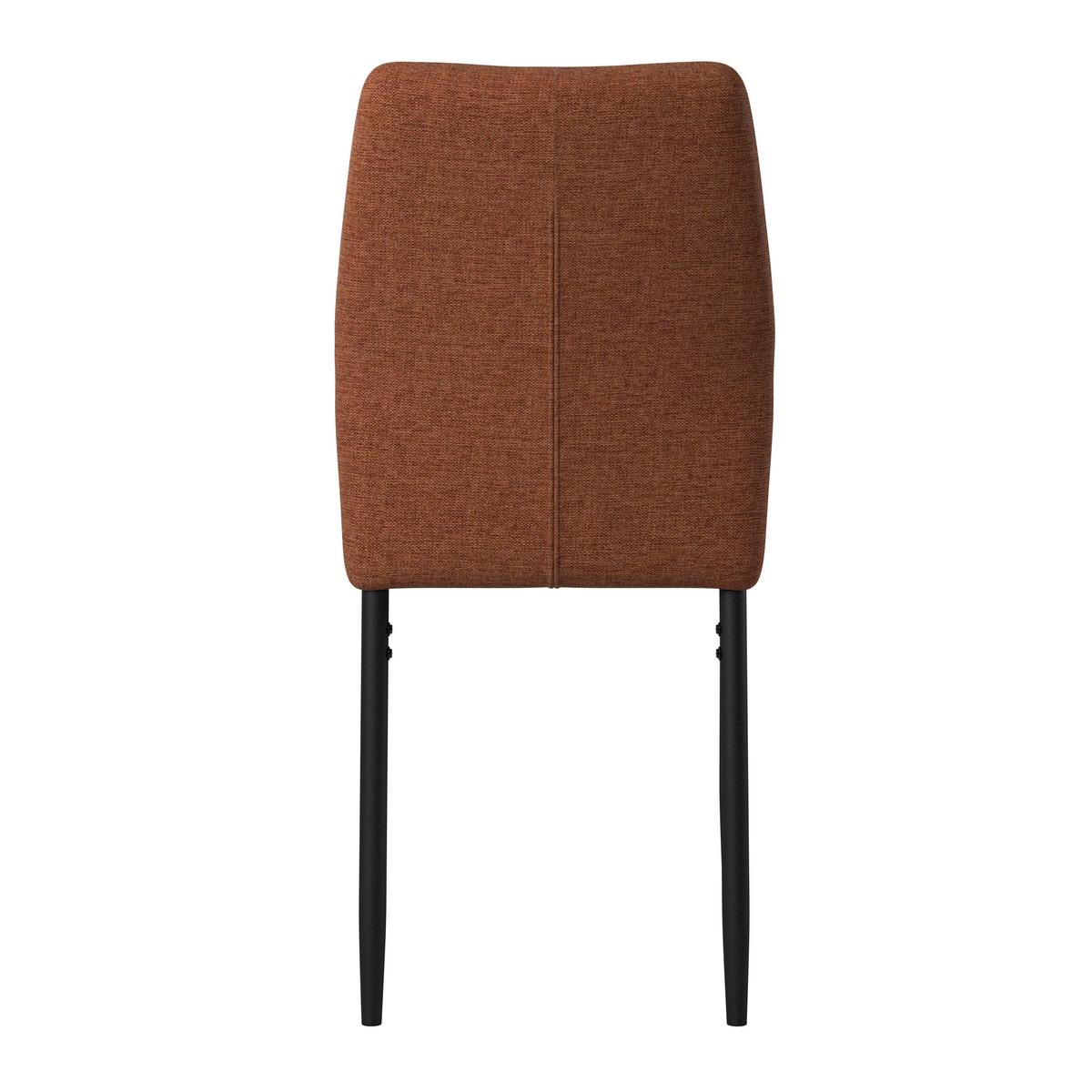 Stol Augusta, Rjava - črna/rjava, Konvencionalno, kovina/tekstil (45/87/56.5cm)