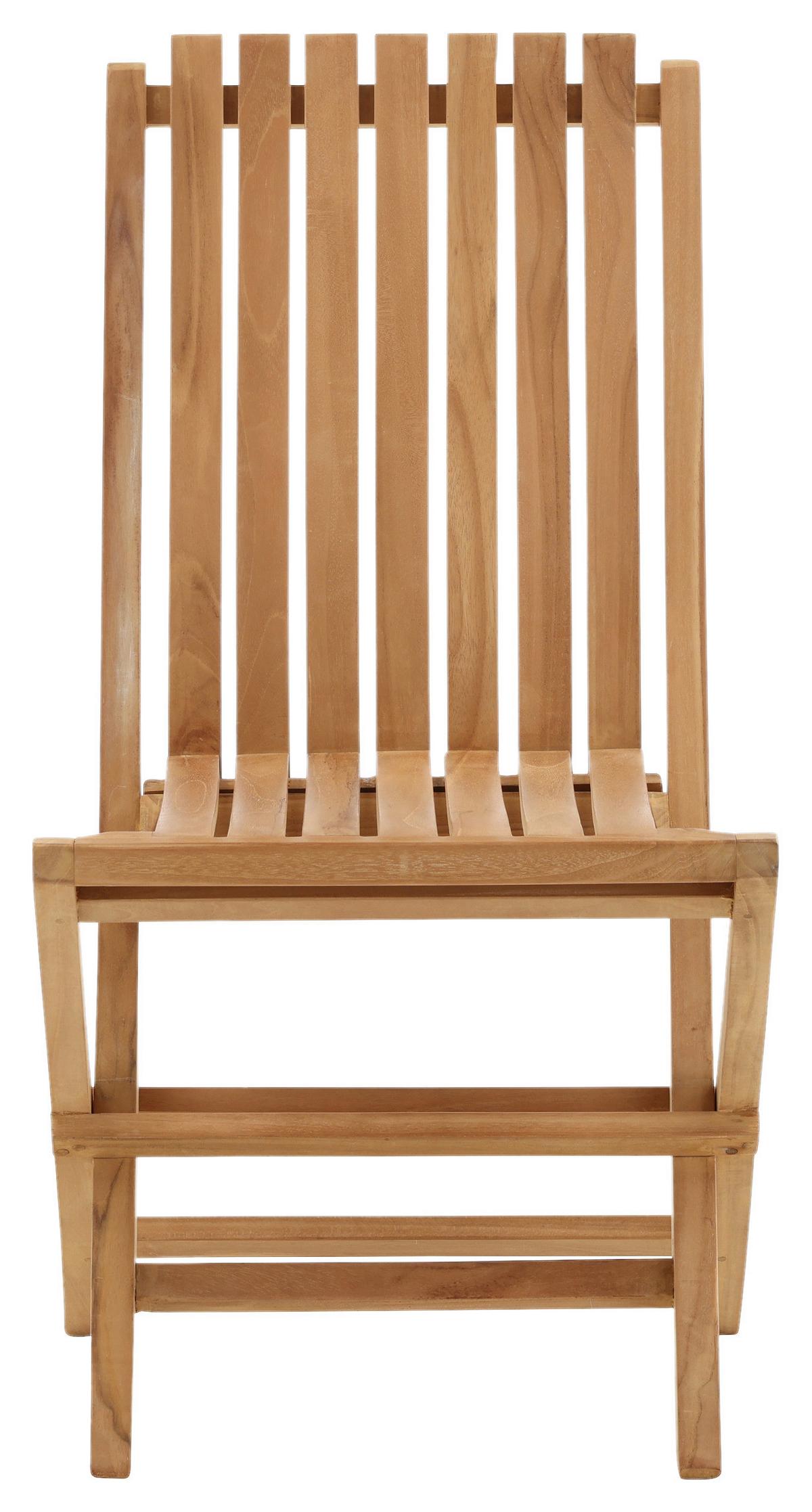 Gartenklappsessel Ghana ca. 43x98x47 cm Teakholz - Teakfarben, KONVENTIONELL, Holz (43/98/47cm) - Gardenson