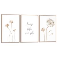 ZESTAW OBRAZÓW 89557 - Basics, drewno (60/30/2cm) - Reinders!
