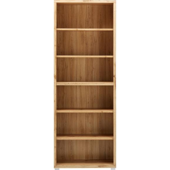 Etajeră Line 4 - culoare lemn stejar, Modern, compozit lemnos (80/218/36cm) - Modern Living