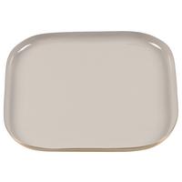 Dekotablett Windy Grau - Grau, Metall (21,5/21,5cm) - Mömax