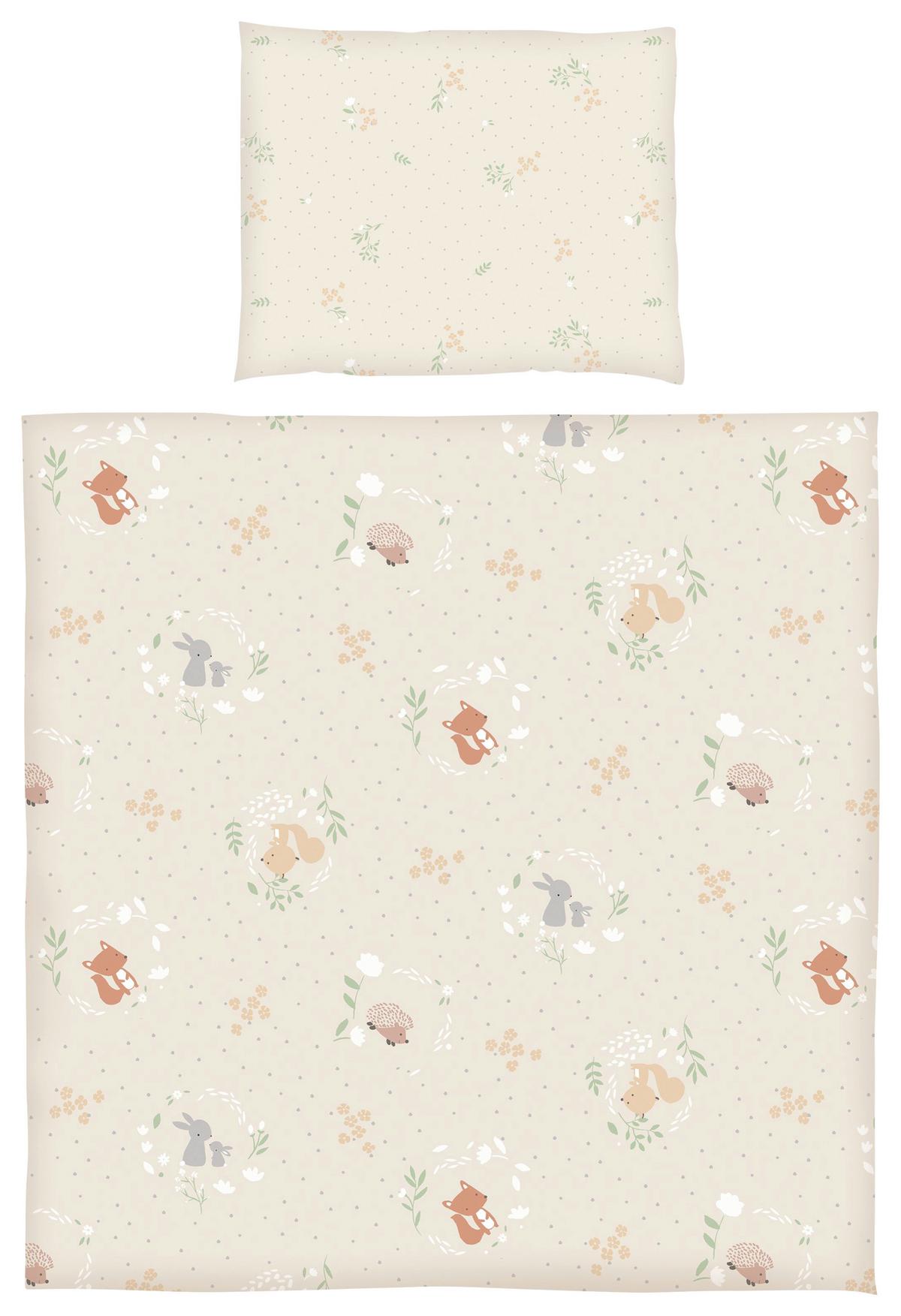 POŚCIEL NIEMOWLĘCA 181637 LASEK - taupe, Basics, tkanina (28/3/38cm) - Patinio