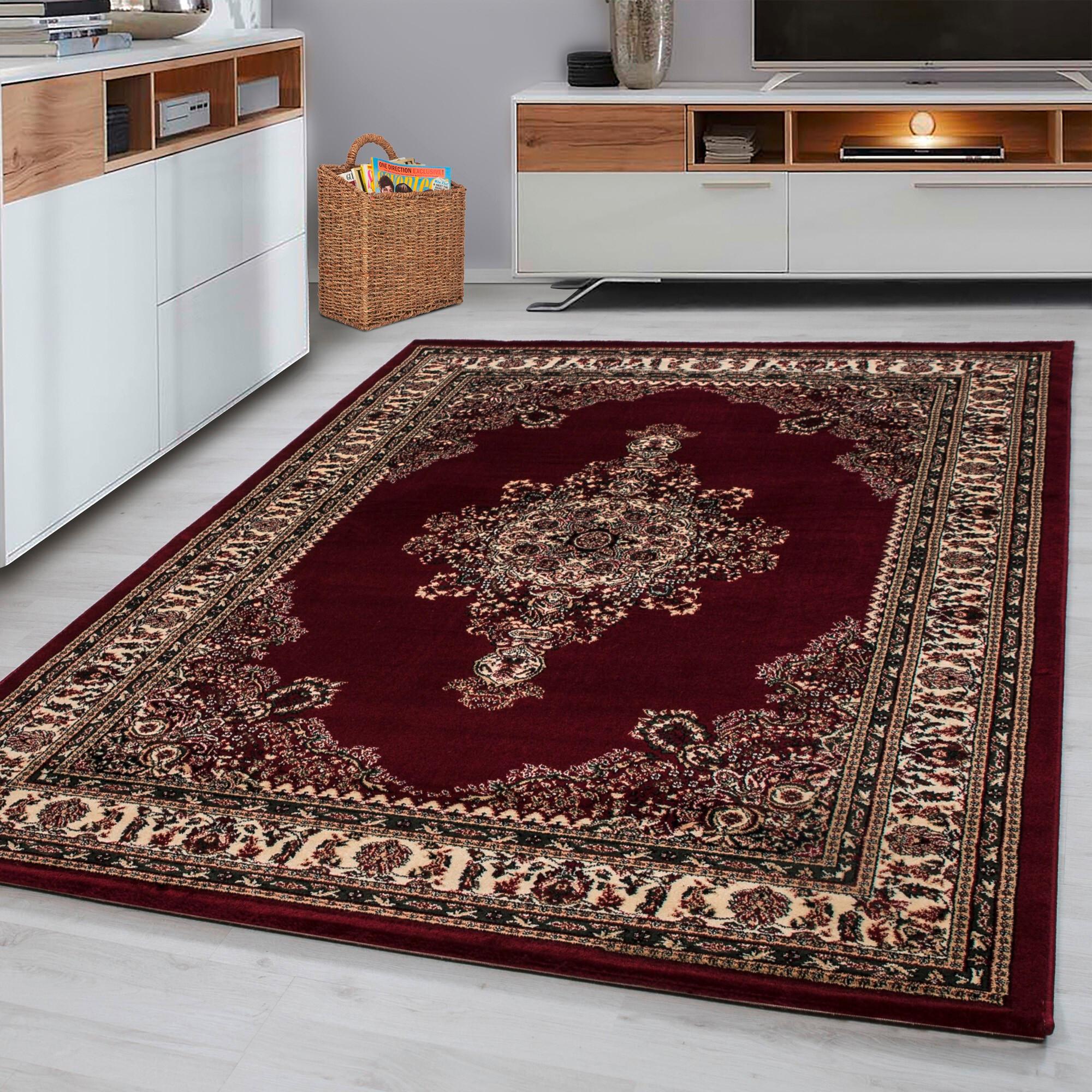 Tkana Preproga Marrakesh, Rdeča, 240x340cm - rdeča/večbarvno, Konvencionalno, tekstil (240/340cm) - Novel