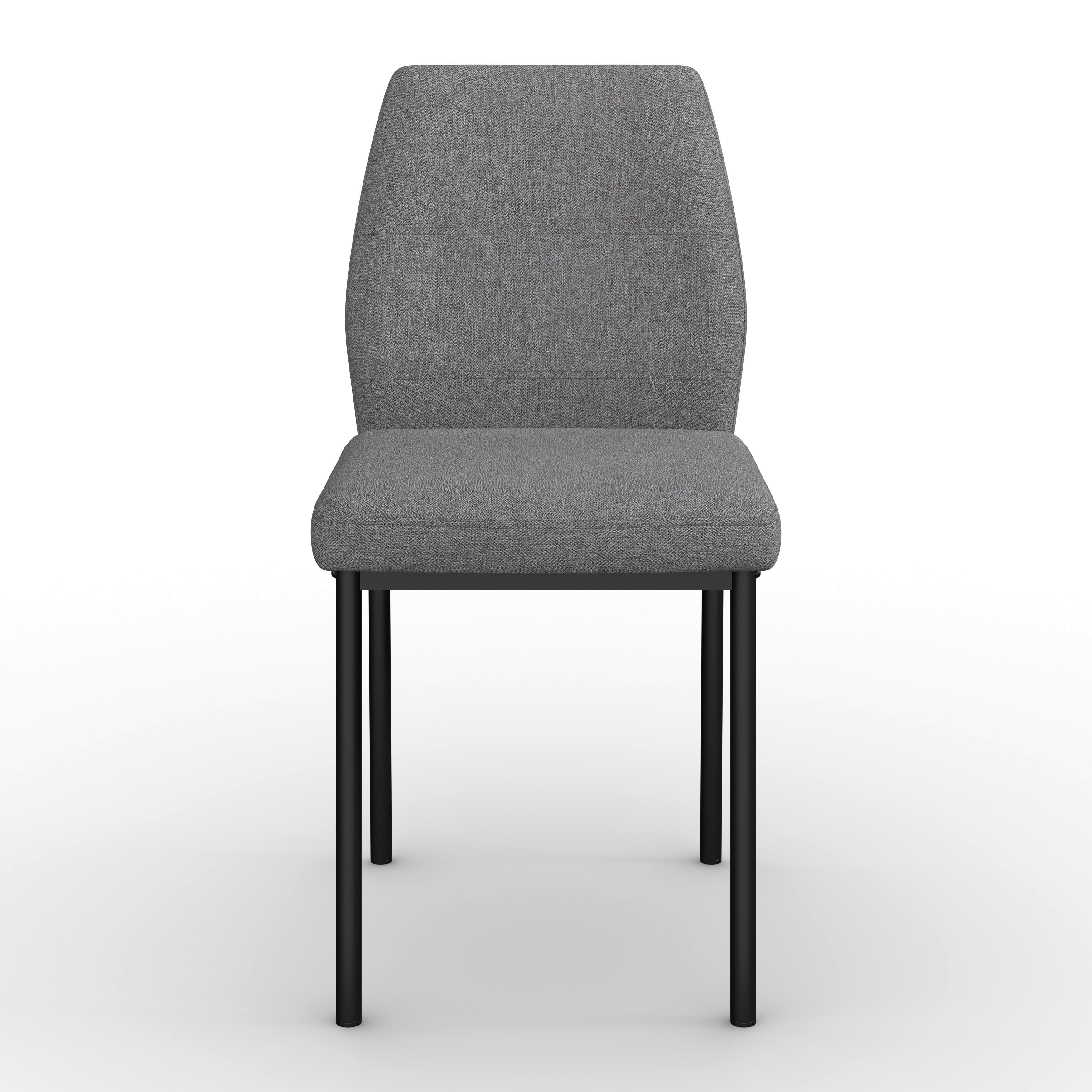STOL CORI - ljusgrå/svart, Modern, metall/trä (45/87/57cm) - Bessagi Home