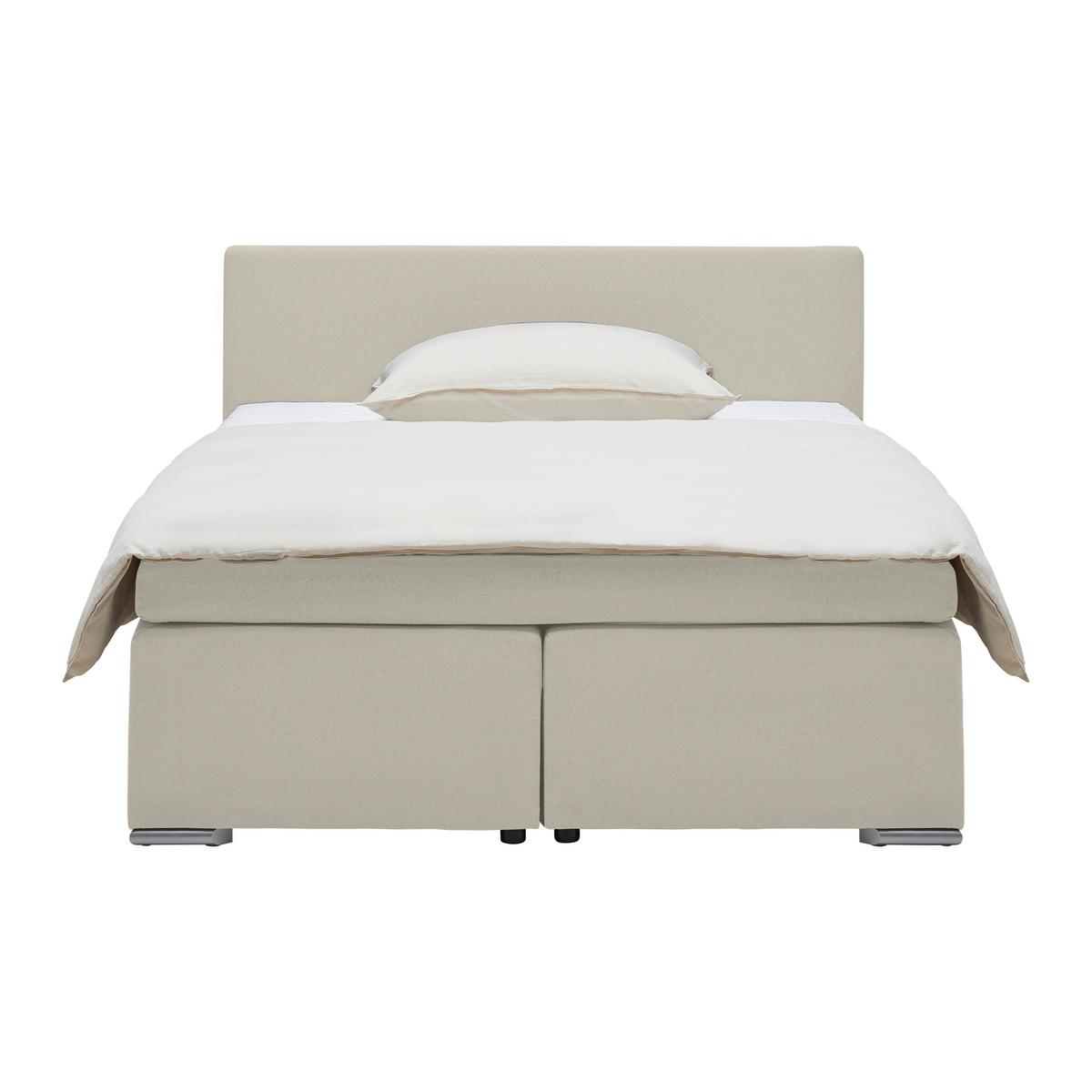 BOXSPRINGBETT MIRA 2 -EXKLUSIV- -BASED- - Beige, Modern, Holz/Kunststoff (180/200cm) - Based