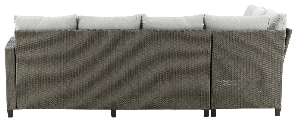 Dining-Loungeset Brentwood Grau - Grau, KONVENTIONELL, Kunststoff - Gardenson