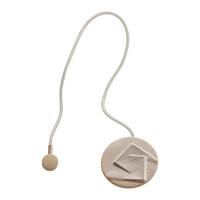 Függönyelkötő Abstrakt - aranyszínű, Modern, textil (6cm) - Modern Living