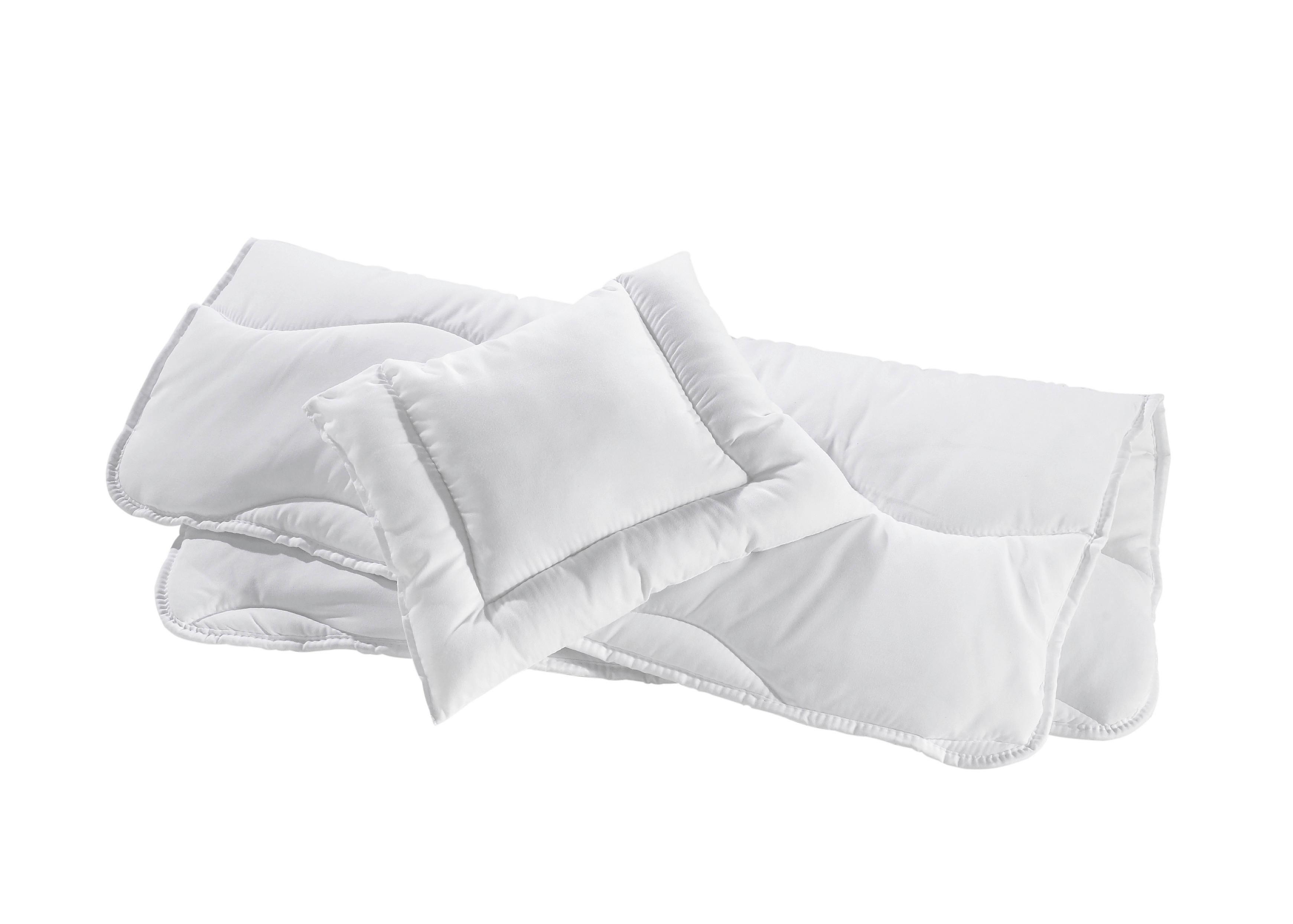 KOMPLET POŚCIELI DLA DZIECI ALADIN 2.0 - biały, Basics, tkanina (80/80cm) - My Baby Lou