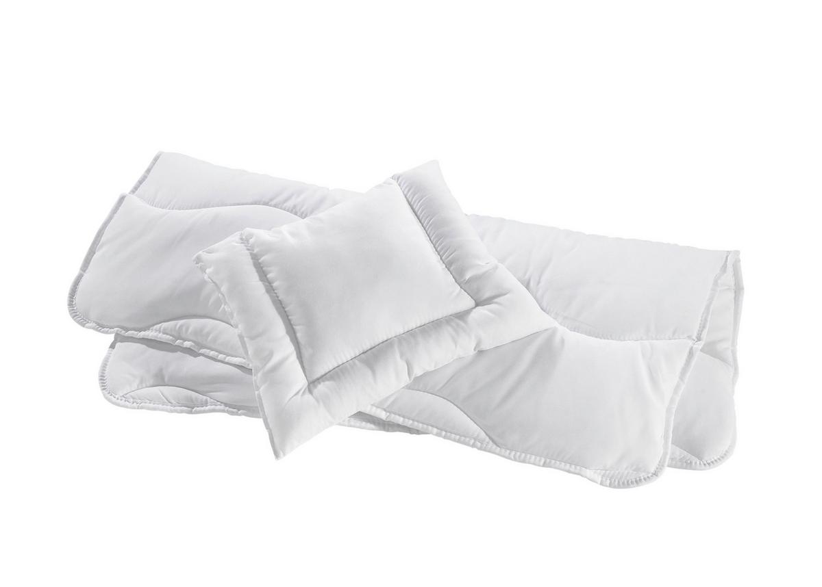 KOMPLET POŚCIELI DLA DZIECI ALADIN 2.0 - biały, Basics, tkanina (80/80cm) - My Baby Lou