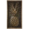 Bild Pineapple ca.59,6x109,5x6cm - Goldfarben/Braun, MODERN, Holz/Metall (59,6/109,5/6cm) - Mömax modern living Bild Pineapple ca.59,6x109,5x6cm - Goldfarben/Braun, MODERN, Holz/Metall (59,6/109,5/6cm) - Mömax modern living