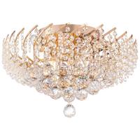 Kronleuchter Karolina Goldfarben max. 40 Watt - Goldfarben, Trend, Glas/Metall (41/21,5/41cm) - MAYTONI