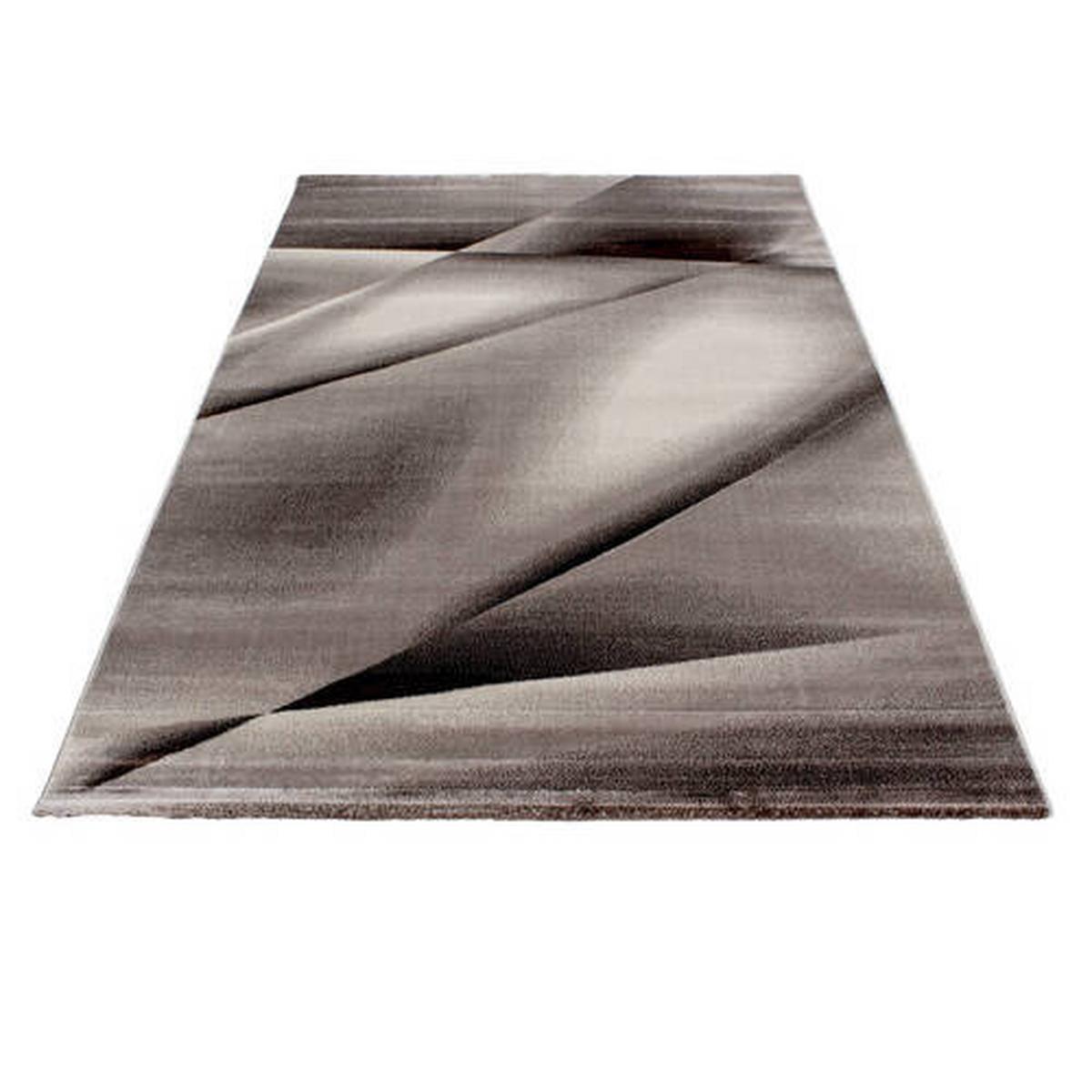 Flachwebeteppich Miami Braun ca. 240x340cm - Braun, Design, Textil (240/340cm) - Novel