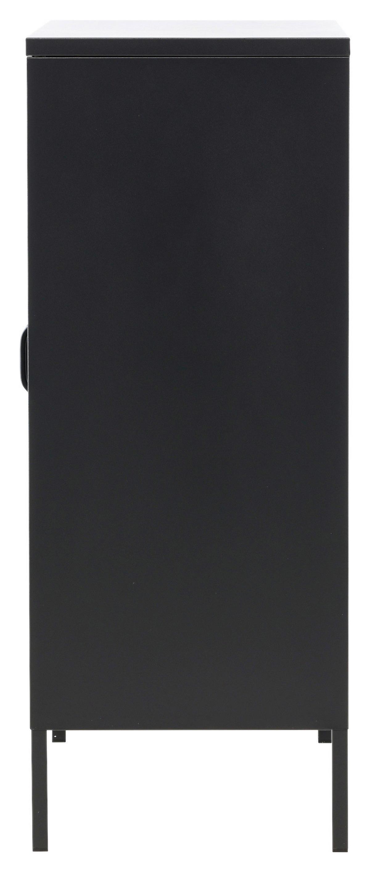 SIDEBOARD MISHA - Schwarz, Design, Metall (80/101.5/40cm) - Livetastic
