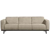 Ecksofa Statement Naturfarben S: 274x210cm - Schwarz/Naturfarben, Design, Holz/Textil (274/210cm) - Livetastic