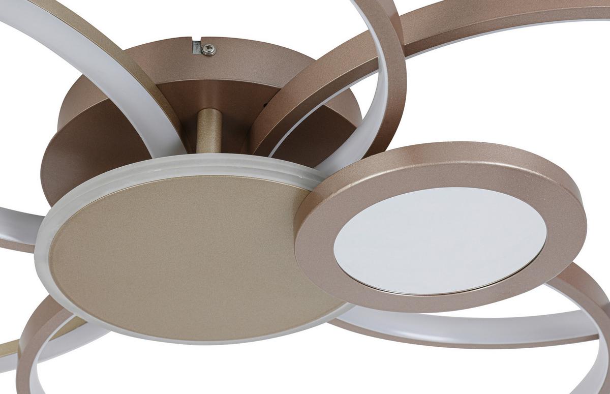 Plafonieră cu LED Genial - cappuccino/șampanie, Modern, plastic/metal (60/80/10,5cm) - Mömax