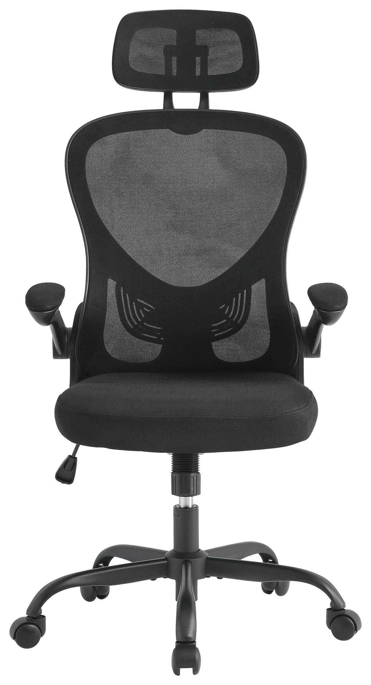 Uredska Stolica Orion - crna, Moderno, drvo/metal (61/118-128/62cm) - Modern Living