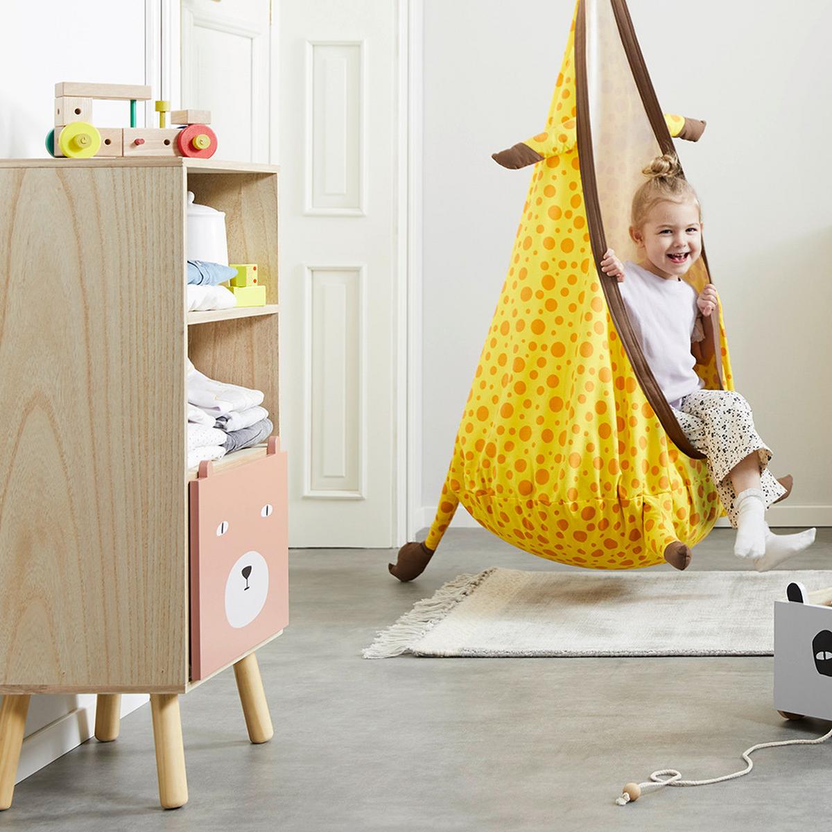 Kinderkommode Lanny Rosa Echtholz/MDF - Pink/Naturfarben, MODERN, Holz (40/86/31cm) - Bessagi Kids