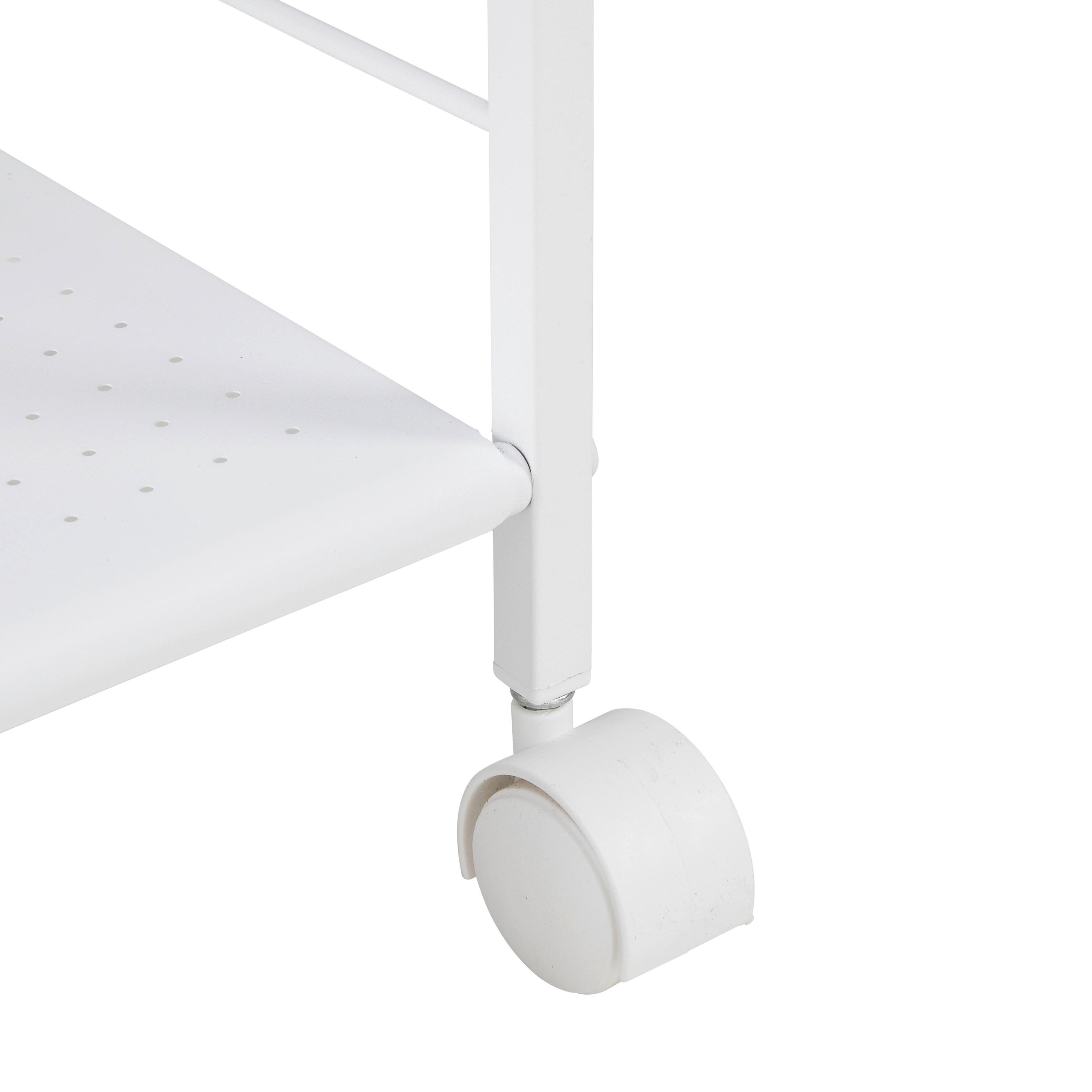 RULLVAGN LUAN II -BASED/SB- - vit, Modern, metall/plast (42,5/81/29cm) - Based