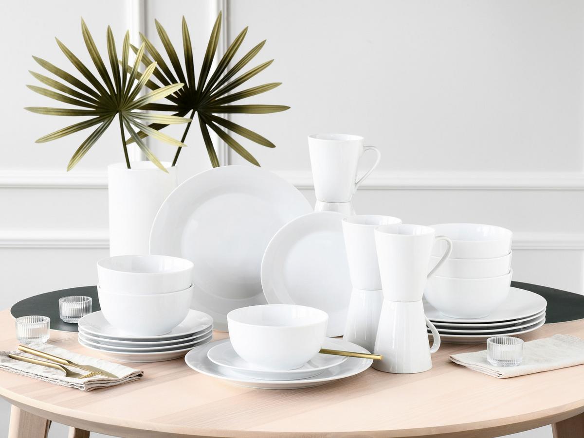 Kombinirani Servis Base, 24-Delni - bela, Basics, keramika - Creatable