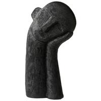 Skulptur Head in Schwarz - Schwarz, Kunststoff (19/35/9cm) - Modern Living