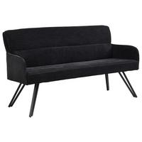 SITZBANK TINO - Schwarz, MODERN, Textil/Metall (160/94/67cm) - MID.YOU