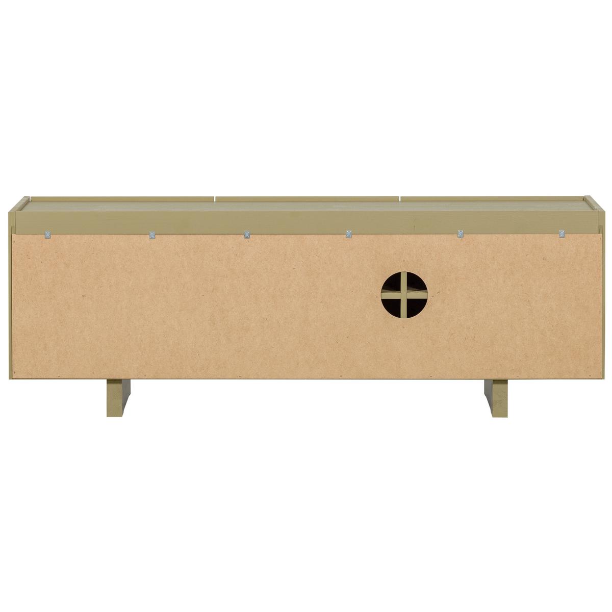 Lowboard Basu Grün B: 152cm - Grün, Design, Holz (152/53/46cm) - Livetastic