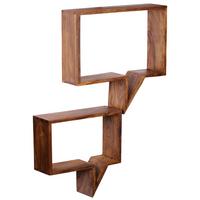 Set Stenskih Regalov Mumbai - Moderno, les (50/49/13cm) - MID.YOU