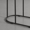 SIDOBORD NOBILE -SB- - svart, Modern, metall/glas (55/55/29cm) - Mömax