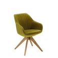 Naslanjač Chill - zelena/hrast, tekstil/les (60/83/50/65cm) - Modern Living Naslanjač Chill - zelena/hrast, tekstil/les (60/83/50/65cm) - Modern Living