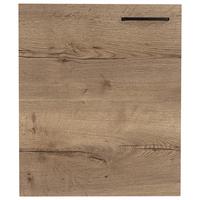 Küchenschrankfront Structura Eiche dunkel - Eiche dunkel/Schwarz, MODERN, Holzwerkstoff/Metall (60/72/1,9cm) - Nobilia