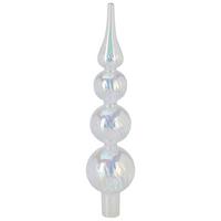 Christbaumspitze ROZE - Transparent, Glas (6/6/28cm)