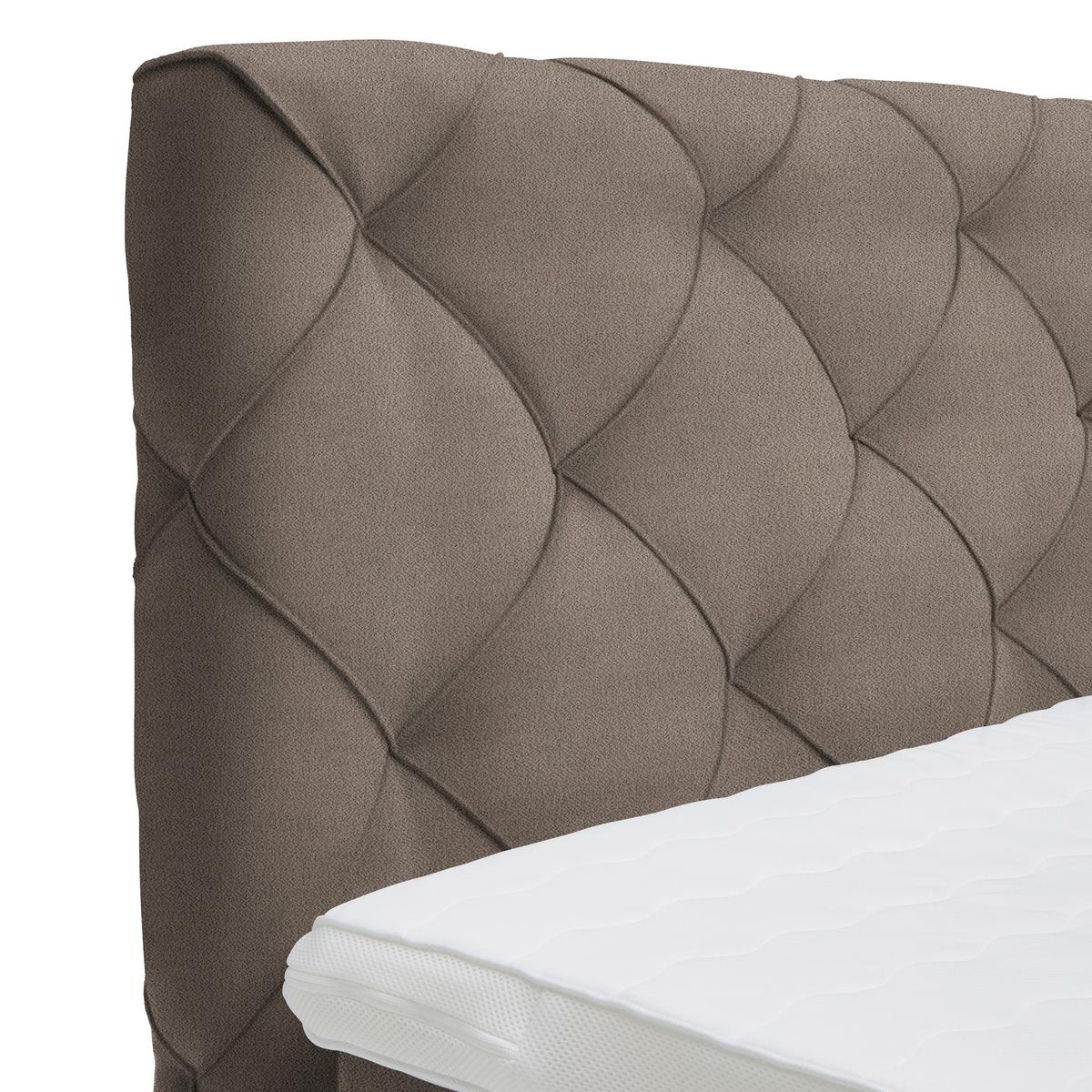 PAT BOXSPRING CORDOBA - maro, Konventionell, plastic/lemn (180/200cm) - Premium Living