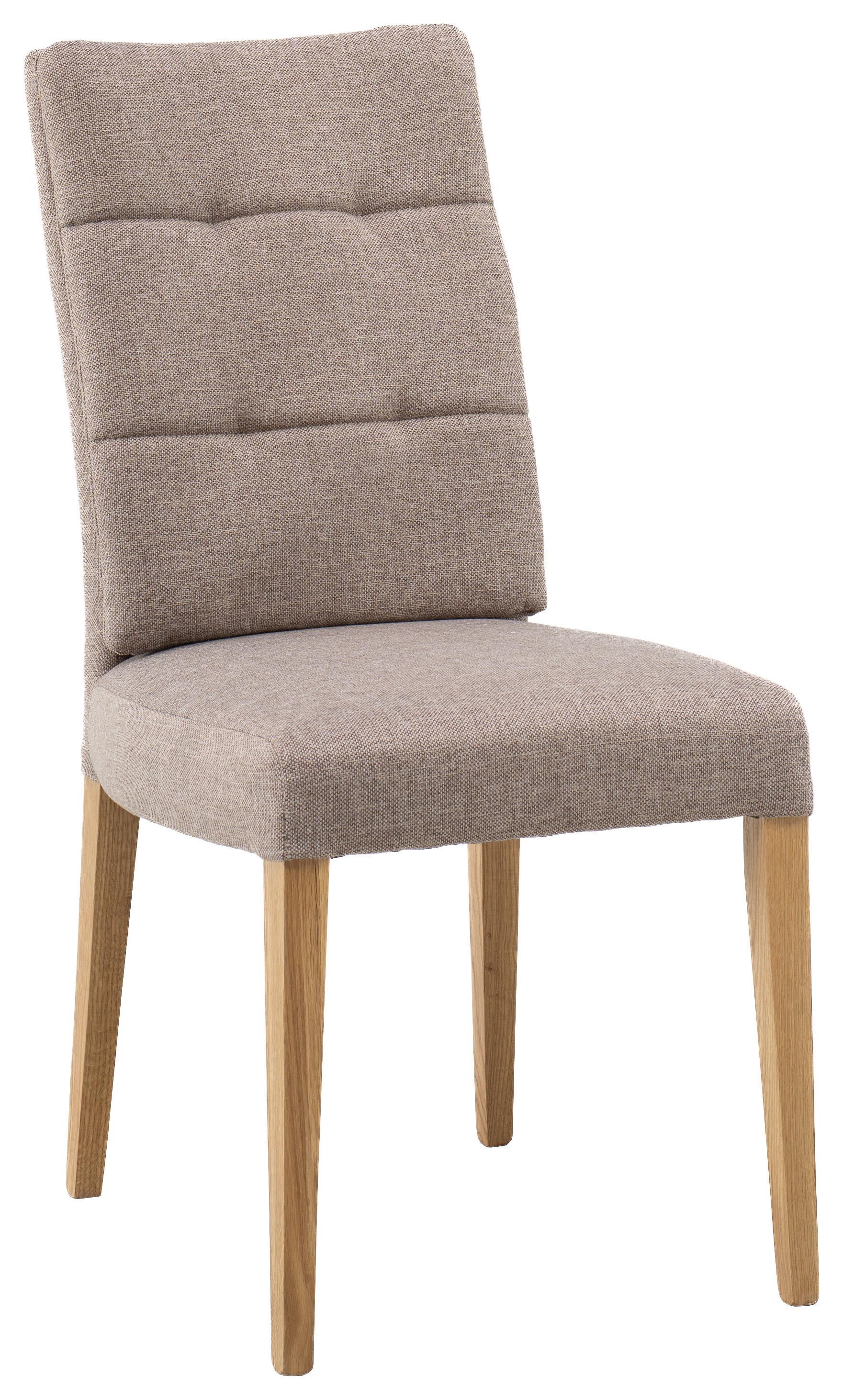 Stuhl Linda Eiche/Anthrazit - Cappuccino, MODERN, Holz/Textil (48/97/66cm) - Mömax